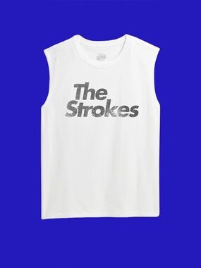 The Strokes Logo Sleeveless Shirt - Reality Awaits 2026 Tour - Band Tee/Festival